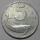 REPUBBLICA ITALIANA 5 Lire Delfino 1953 MB  - 5 Lire