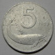 REPUBBLICA ITALIANA 5 Lire Delfino 1953 MB - 5 Lire