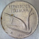 REPUBBLICA ITALIANA 10 Lire Spighe 1980 QSPL  - 10 Liras