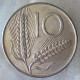 REPUBBLICA ITALIANA 10 Lire Spighe 1976 BB QSPL  - 10 Liras