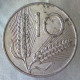 REPUBBLICA ITALIANA 10 Lire Spighe 1974 BB  - 10 Liras