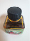 Ancien Petit Flacon Encrier HERBIN Couleur Orange Indien - Tinteros