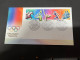 29-8-2023 (3 T 33)  Australia FDC Cover - 2000 - Sydney Olympic + 5 Matching Maxicards (6 Items) - Eerste Vluchten