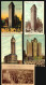 7 Original Period Postcards NY City Architecture Early Skyscrapers Flatiron Etc - Colecciones Y Lotes