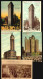 7 Original Period Postcards NY City Architecture Early Skyscrapers Flatiron Etc - Collections & Lots