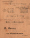 Carte Professionnelle: Vins D'Auvergne, A. Bessay, Commissaire En Vins Aux Martres-de-Veyres (+ Cours 1892) - Visiting Cards