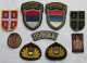 SERBIA / SRBIJA POLICE POLICIJA PATCH, 9 Pcs - Ecussons Tissu