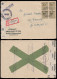 1946 BERLIN U. BRANDENBURG ZENSUR R-BRIEF 30Pfg VIERERBLOCK Mi.-Nr. 7 A BERLIN WILMERSDORF N. OSTERFELDE - Berlin & Brandebourg