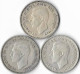 AUSTRALIE FLORIN 2 Shilling GEORGES VI  Lot De3  1940-1942-1943  Argent  TB à TTB - Sin Clasificación