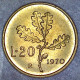 REPUBBLICA ITALIANA 20 Lire Ramo Di Quercia 1970 SPL QFDC  - 20 Lire