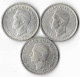 AUSTRALIE FLORIN  GEORGES VI  Lot De3  1945-1946-1947  Argent  TTB - Ohne Zuordnung