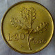 REPUBBLICA ITALIANA 20 Lire Ramo Di Quercia 1970 QFDC  - 20 Lire