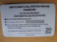 GREAT BRITAIN   20 UNITS   / EURO COINS/ BILJET 5 EURO  / BACK   (date 09/98)  PREPAID CARD / MINT      **15049** - [10] Sammlungen