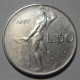 REPUBBLICA ITALIANA 50 Lire Vulcano 1° Tipo 1957 BB+  - 50 Lire