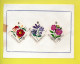 16 TIMBRES. BURUNDI . FLEURS . PROTEA, CROSSANDRA, ANSELLIA, THUNBERGIA, SCHIZOLOSSUM, DISSOTIS, GAZANIA - Réf. N°876T - - Usati