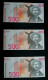 SLOWENIA+500-TOLARJEV+1992+P-16a+UNC+AA+LOT-3PCS+SEQUENCE NUMBERS - Slovénie