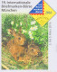 RABBIT Germany 2016 STATIONERY Cover Philatelic Exhibition München Börse Tierkind Feldhase Leberblümchen FLOWER 2005 - Lapins