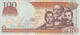 BILLETE DE REP. DOMINICANA DE 100 PESOS ORO DEL AÑO 2006 SERIE FU CALIDAD EBC (XF) (BANKNOTE) - Dominicaine