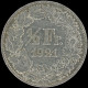 LaZooRo: Switzerland 1/2 Franc 1921 VF / XF - Silver - 1/2 Franc