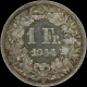 LaZooRo: Switzerland 1 Franc 1944 XF / UNC - Silver - 1 Franc