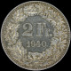 LaZooRo: Switzerland 2 Francs 1940 XF / UNC - Silver - 2 Francs
