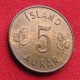 Iceland  5 Aurar 1946  Islandia Islande Island Ijsland W ºº - Island