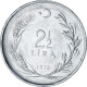Monnaie, Turquie, 2-1/2 Lira, 1972, TTB, Acier Inoxydable, KM:893.2 - Turquie