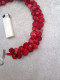 You Will Enjoy To Have This Unique Necklace! 1 Life Necklace Natural Antique Red Coral Stone Beads  320 Grams - Unclassified