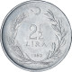 Monnaie, Turquie, 2-1/2 Lira, 1960, TTB, Acier Inoxydable, KM:893.1 - Turquie