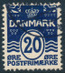 Denmark Danemark Danmark 1912: 20ø Black-blue Shade, Fine Used (DCDK00379) - Usati