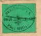 (R122) SCOTT # 106 L1  (L217) - Black On Green - Red Handstamp - Messenkope's Union Square Post Office - 1849. - Locals & Carriers