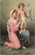 RELIGION - Christianisme - Madonna Mit Kind -  Carte Postale Ancienne - Paintings, Stained Glasses & Statues