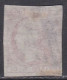 1853-ED. 17 ISABEL II 6 CUARTOS ROSA - USADO PARRILLA NEGRA - Usados