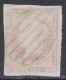 1855-ED. 48 ISABEL II SIN FILIGRANA 4 CUARTOS ROJO-USADO PARRILLA NEGRA - Usados