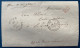 Lettre 1861 Sans Timbre Du MOULE Pour ST JEAN D'ANGELY Dateur MOULE / GUDELOUPE + Entrée " COL.FR / ANGL.AMB.CALAIS B - Storia Postale