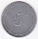 Chambre De Commerce De Bone, 5 Centimes ND, Frappe Monnaie , Aluminium, Lec# 209 - Algerien