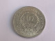 1961 Uruguay 10 Peso Coin, Silver (0.9) Coin, AU About Uncirculated - Uruguay