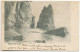 Sugar Loaf Rock, Port Erin, Isle Of Man, 1902 Ud Back To Lllian Bigwood, Jersey - Insel Man