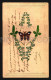 Art Nouveau Odd Unusual Ca1900 Postcard W/ Enamelled Metal Butterfly Pin RyJBA - Colecciones Y Lotes