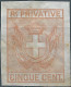 ITALIA-ITALY-ITALIEN,Kingdom Of Italy 1917-18 Revenue Stamp Regine Privative,Imperf - Fiscale Zegels