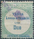 ITALIA-ITALY-ITALIEN,Kingdom Of Italy 1920 Revenue Stamp Fiscal Tax Lusso E Scambi ,Pesi.Misure,2Lire,Used - Fiscali