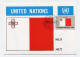 MC 158394 UNITED NATIONS - New York - Malta - Cartoline Maximum