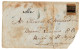 (R132) USA Scott # 36 L1 - Piece Of Cover - Blue Cancel - G' Carter's  Dispatch (L101) Black On Ribbed Paper 1849-1851 - Locals & Carriers