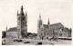 BELGIQUE - Yprès - Grand Place Roi Albert - Cathédrale St Martin Et Beffroi -  Carte Postale Ancienne - Ieper