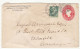 Canada Old QV Postal Stationery Letter Cover Posted 1890 To Germany - Uprated B230810 - 1860-1899 Règne De Victoria