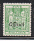 NEW ZEALAND NUOVA ZELANDA 1938 OFFICIAL STAMPS COAT OF ARMS OVERPRINTED 5sh MNH - Ungebraucht