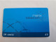 ISLE OF MAN 2 POUND  MANX TELECOM  21 UNITS / MANX TELECOM/ BLUE CARD            CHIP   ** 15104** - Man (Eiland)