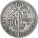 Monnaie, Congo Belge, 50 Centimes, 1925, TTB, Cupro-nickel, KM:23 - 1910-1934: Albert I