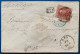 Lettre Medaillon N°16 40c Rouge Oblitéré GC 110 + Dateur SPA + Entrée Bleue Verte " BELG / 2 ERQUELINES 2 " Pour PARIS - 1849-1865 Medaglioni (Varie)