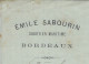 1879  NAVIGATION NAVIRE ST JEAN Allant à Nouméa RARE  INVENTAIRE CARGAISON  Par Sabourin Courtier MARCHANDISES - 1800 – 1899